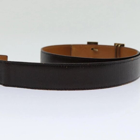 HERMES Constance Belt Leather 35.4"""" Dark Brown Auth am5720 - Picture 6 of 15